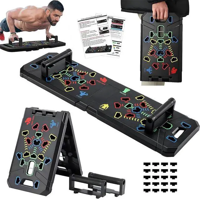 Main image of Solid Push Up Board,Home Gym,16 in 1 Home Workout Equipment Multi-Functional Push Up Stands System Fitness Floor Chest Muscle Exercise Professional Equipment Burn Fat Strength Training Arm Men & Women