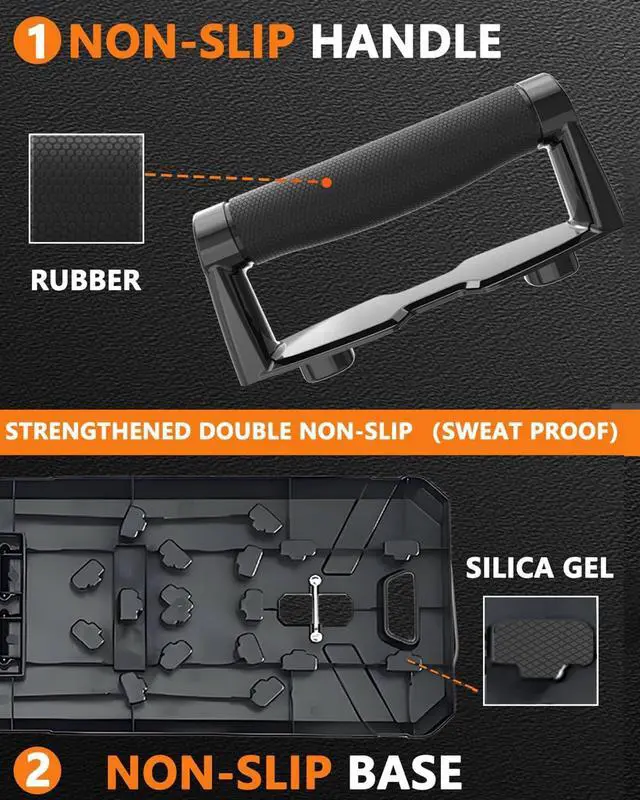 Alt view image 2 of 7 - Solid Push Up Board,Home Gym,16 in 1 Home Workout Equipment Multi-Functional Push Up Stands System Fitness Floor Chest Muscle Exercise Professional Equipment Burn Fat Strength Training Arm Men & Women