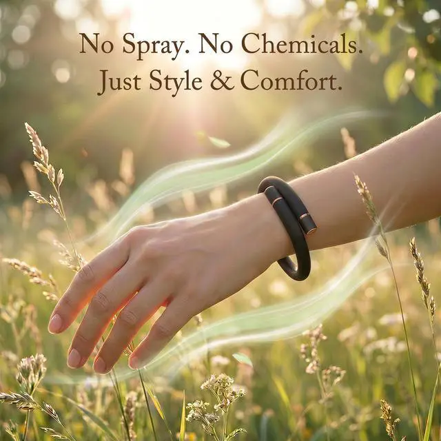 Alt view image 2 of 7 - Mosquito Repellent Bracelets for Adults & Kids, DEET-Free Natural Bug Repellent Silicone Bands Waterproof, Skin-Friendly Wristbands for Outdoor, Camping, Hiking, Travel - 2 Pack Black