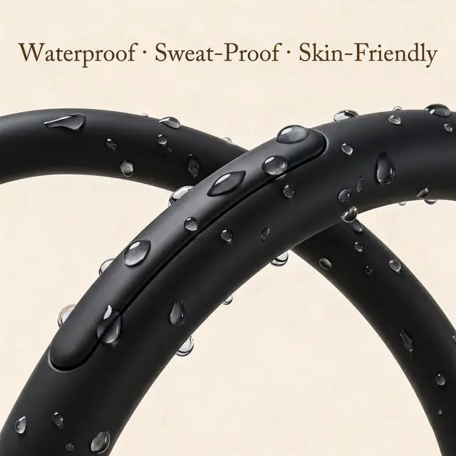 Alt view image 6 of 7 - Mosquito Repellent Bracelets for Adults & Kids, DEET-Free Natural Bug Repellent Silicone Bands Waterproof, Skin-Friendly Wristbands for Outdoor, Camping, Hiking, Travel - 2 Pack Black