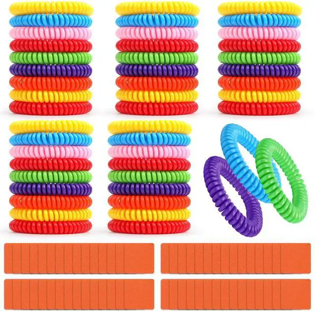 Main image of 48 Mosquito Repellent Bracelets with 60 Stickers, Individually Wrapped Waterproof Mosquito Repellent Bracelets Pitches for Kids Adults Indoor Outdoor Camping, Deet Free