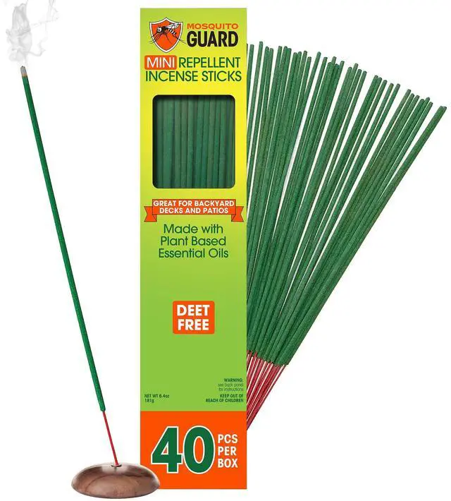 Main image of Repellent Outdoor Patio Sticks 40 Pcs, 30Hrs Protection - Natural Mosquito Repellent Citronella Incense Sticks, Backyard Travel Camping Bug Repellent Outdoor & Indoors Gnat Control
