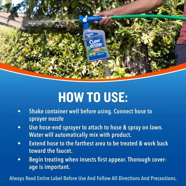 Alt view image 4 of 6 - Backyard Bug Control Spray Concentrate (2 Pack), Kills Mosquitoes, Fleas & Listed Ants, 32 fl Ounce