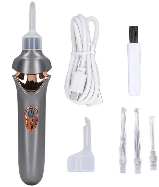 Main image of Ear Wax Removal Tool, Upgraded Ear Cleaner with LED Light, Electric Vacuum Ear Wax, Earwax Removal Kit, and Comfortable Earwax Remover for Adults and Kids (Black)
