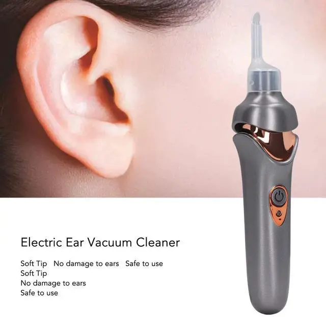 Alt view image 2 of 7 - Ear Wax Removal Tool, Upgraded Ear Cleaner with LED Light, Electric Vacuum Ear Wax, Earwax Removal Kit, and Comfortable Earwax Remover for Adults and Kids (Black)