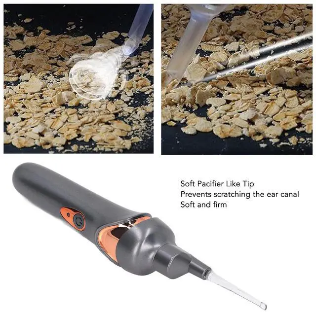Alt view image 5 of 7 - Ear Wax Removal Tool, Upgraded Ear Cleaner with LED Light, Electric Vacuum Ear Wax, Earwax Removal Kit, and Comfortable Earwax Remover for Adults and Kids (Black)