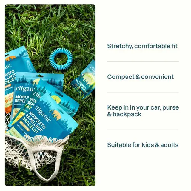 Alt view image 3 of 7 - 20 Pack Mosquito Repellent Bracelets for Adults & Kids (Neutral Colors) - Natural DEET-Free Bands, Individually Wrapped