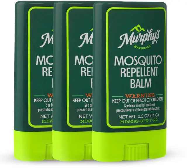 Main image of Mosquito Repellent Balm Stick, Plant-Based Ingredients, Travel-Pocket Size, 0.5oz Each, 3-Pack