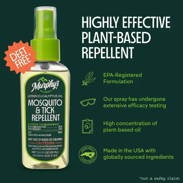 Alt view image 2 of 7 - Mosquito & Tick Bug Repellent Spray, Oil of Lemon Eucalyptus for Skin + Outdoor Gear, 2 Ounce Pump, 3-Pack