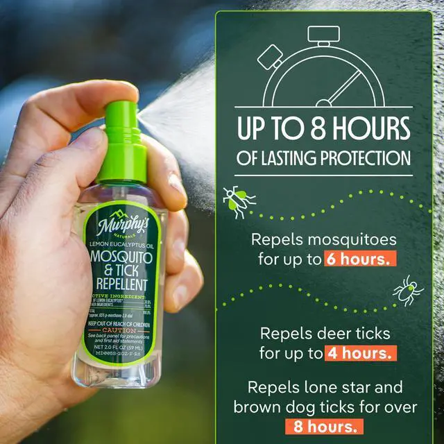 Alt view image 3 of 7 - Mosquito & Tick Bug Repellent Spray, Oil of Lemon Eucalyptus for Skin + Outdoor Gear, 2 Ounce Pump, 3-Pack