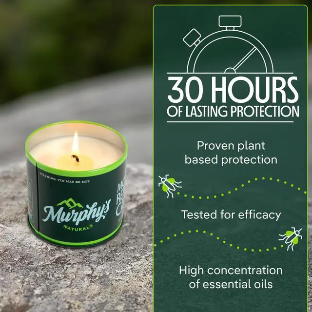 Alt view image 3 of 7 - Mini Mosquito Bug Repellent Candles for Outdoor Patio, Citronella & Essential Oils, 14-Hour Burn Time Each, 3.5 oz, 3-Pack