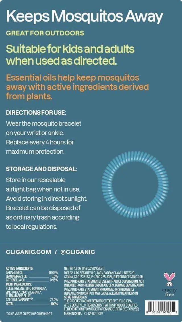 Alt view image 7 of 7 - 20 Pack Mosquito Repellent Bracelets for Adults & Kids - Natural DEET-Free Bands, Individually Wrapped