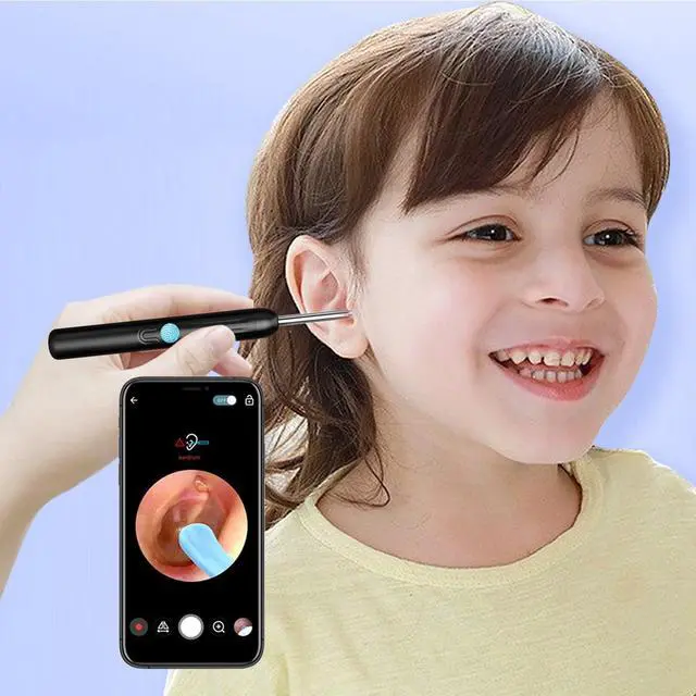 Alt view image 2 of 7 - Ear Wax Removal - Ear Cleaner with Camera - Earwax Remover Tool with 8 Pcs Ear Set - Wireless Ear Scope Otoscope with Light - Ear Camera with 6 Ear Spoon - Ear Cleaner (Black)