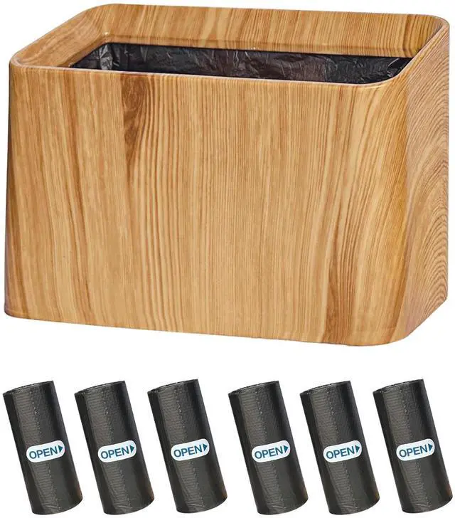 Main image of Mini Trash Can for Desk(0.5Gal/2L),Tiny Countertop Trash Can (with 90 Bags),Small Office Desktop Garbage Cans,Tabletop Waste Basket with Open Top,Mini Trash Bin for Bedroom,Vanity,Car