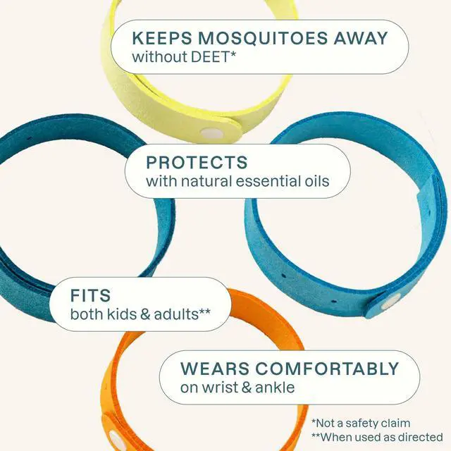 Alt view image 3 of 7 - Mosquito Repellent Microfiber Bracelets (20 Pack) - for Adults and Kids, DEET Free Wristbands