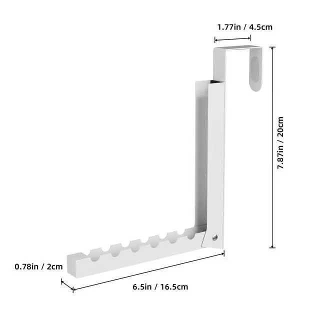 Alt view image 7 of 7 - Over The Door Hanger Folding Clothes Drying Rack, Folding Hanging Coat Rack for Indoor Laundry Room Compact Small Space Foldable Portable Clothing Hanger Hook Collapsible- 2 Pack