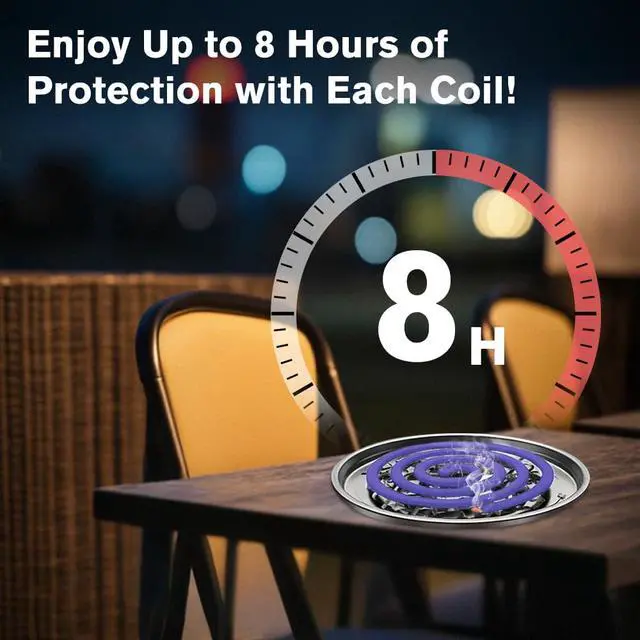 Alt view image 2 of 4 - 24 Coils Mosquito Repellent Coils with 6 Metal Stands & 1 Holder, Citronella Incense Mosquito Coils for Outdoor Patio Yard Camping, Long Lasting 6-8 Hrs Mosquito Incense with Plant-Based Ingredients