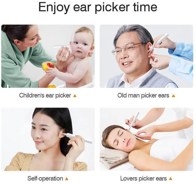 Alt view image 6 of 6 - Ear Wax Removal, Soufyuane Ear Cleaner with Upgraded 1080p Camera, Ear Wax Removal Kit, Ear Camera Otoscope with Light, Ear Cleaning Kit for iPhone, iPad, Android Phones (White)