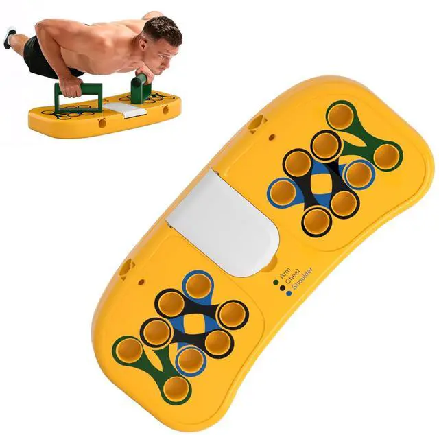 Main image of Push Up Board with Color Coded Muscle Training System - Portable Pushup Handles for Chest Arms Shoulders - Home Workout Equipment for Men Women - Fitness Board
