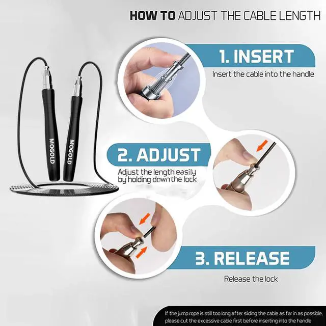 Alt view image 4 of 7 - Speed Rope Jump Rope for Crossfit, Boxing | Lightweight Skipping Rope for Women and Men Workout With Premium Bearing Balls | Unbreakable Handles