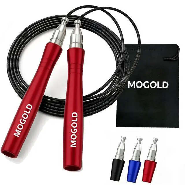 Alt view image 6 of 7 - Speed Rope Jump Rope for Crossfit, Boxing | Lightweight Skipping Rope for Women and Men Workout With Premium Bearing Balls | Unbreakable Handles