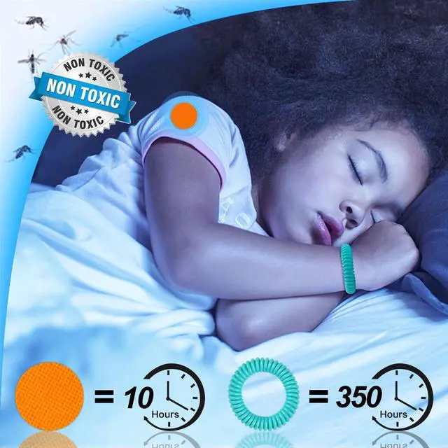 Alt view image 5 of 7 - Mosquito Repellent Bracelets 24 Pack, Individually Wrapped Mosquito Repellent Bands with 60 Pcs Mosquito Stickers Patches, Natural Insect Bug Wristbands for Kids and Adults