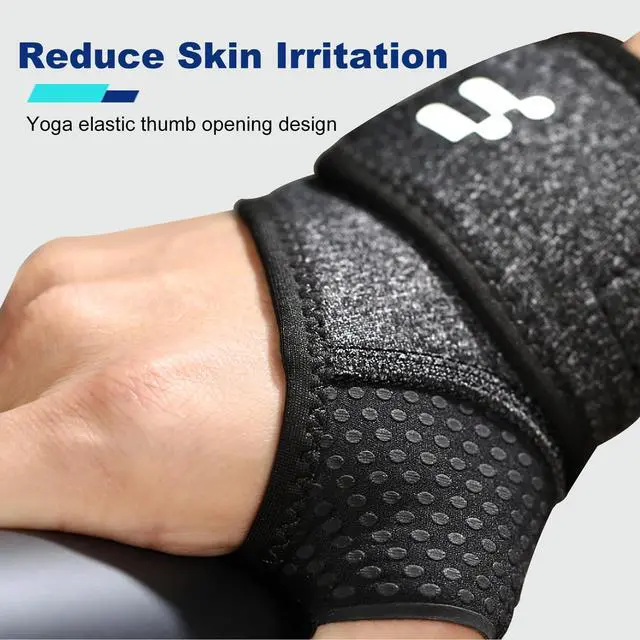 Alt view image 3 of 7 - Wrist Brace with Soft Thumb Opening for Mild Carpal Tunnel Tendonitis Arthritis Sprains (Not for Thumb), Compression Hand Brace for Women Men, Wrist Support for Sports Work Type Sleep, FSA Eligible