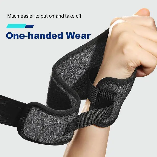 Alt view image 4 of 7 - Wrist Brace with Soft Thumb Opening for Mild Carpal Tunnel Tendonitis Arthritis Sprains (Not for Thumb), Compression Hand Brace for Women Men, Wrist Support for Sports Work Type Sleep, FSA Eligible