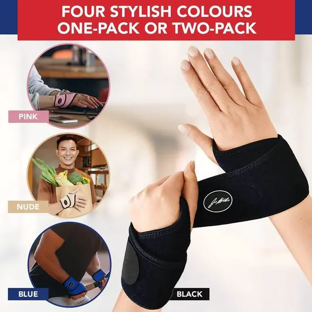 Alt view image 5 of 5 - Doctor Developed Wrist Brace, Wrist Wraps for Carpal Tunnel Arthritis, Tendonitis, Hand Support, Ideal for Fitness, Weightlifting - Handbook Included (Wrist Brace 1 Pack)