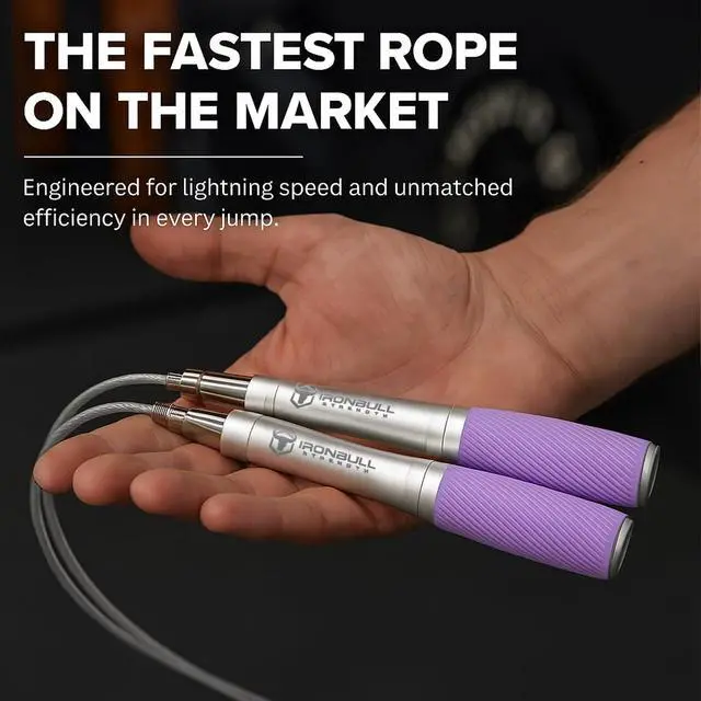 Alt view image 4 of 6 - Jump Rope for Men & Screw-Free Design with Aluminum Handles and Silicone Textured GripsPrecision Engineered for Maximum Performance -Skipping Rope for Workout Fitness, Cross Training & Home Exercises