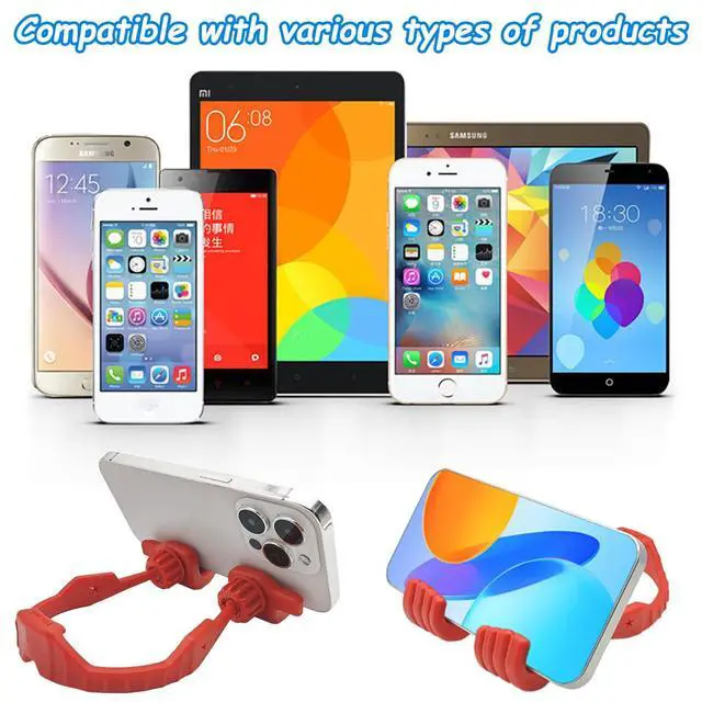 Alt view image 6 of 6 - 4 Packs Cell Phone Stand Thumb Up Lazy Phone Holder, Phone Stands for Desk, Adjustable Tablet Stand Portable Desktop OK Stands