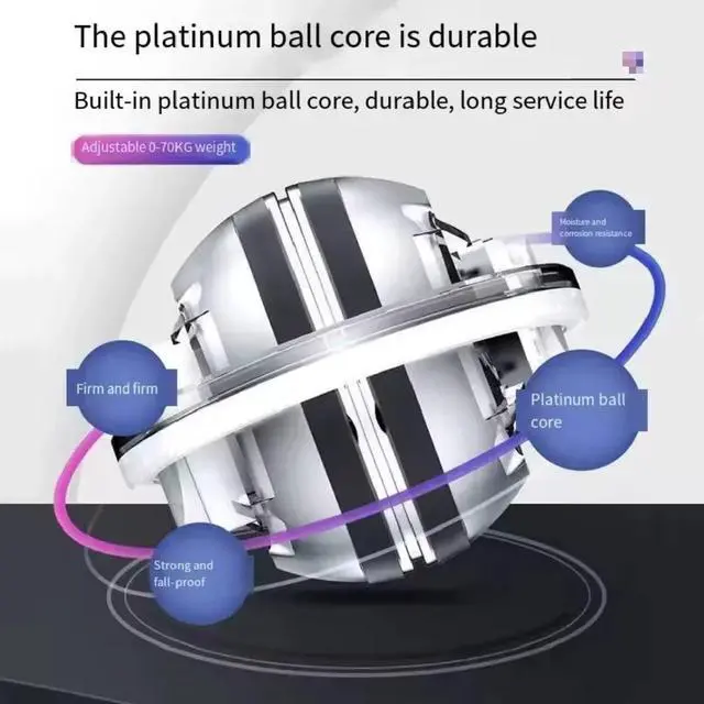 Alt view image 4 of 5 - Ball Wrist Trainer Auto Start Power Ball for Forearm, Grip & Hand Strength Gyroscopic Exerciser for Athletes, Musicians & Rehab