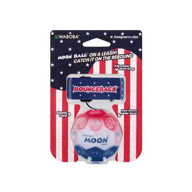 Alt view image 3 of 5 - Bounceback Returning Stars and Stripes Hyper Bouncy Balls, Extreme Bounce and Fun, Super High Bouncing Ball for Active Play and Outdoor Games
