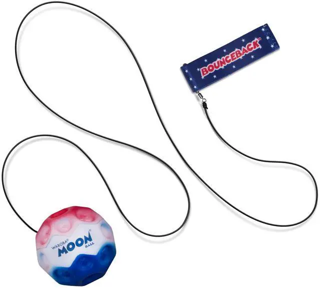 Alt view image 2 of 5 - Bounceback Returning Stars and Stripes Hyper Bouncy Balls, Extreme Bounce and Fun, Super High Bouncing Ball for Active Play and Outdoor Games