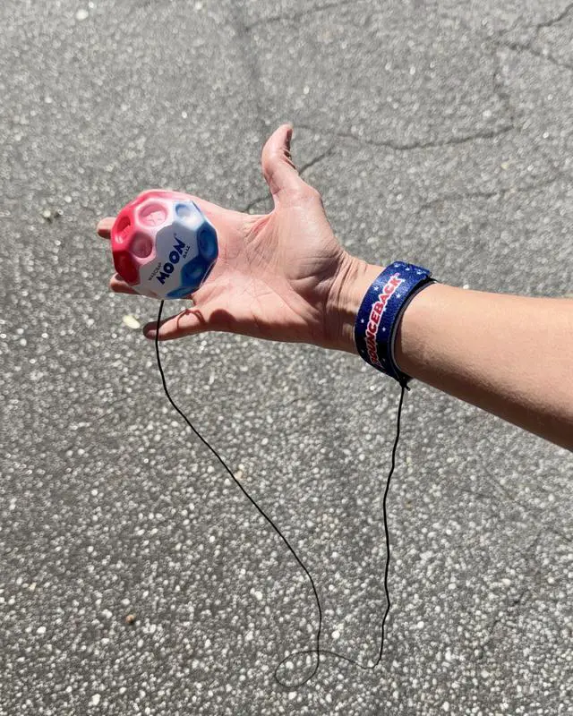 Alt view image 5 of 5 - Bounceback Returning Stars and Stripes Hyper Bouncy Balls, Extreme Bounce and Fun, Super High Bouncing Ball for Active Play and Outdoor Games