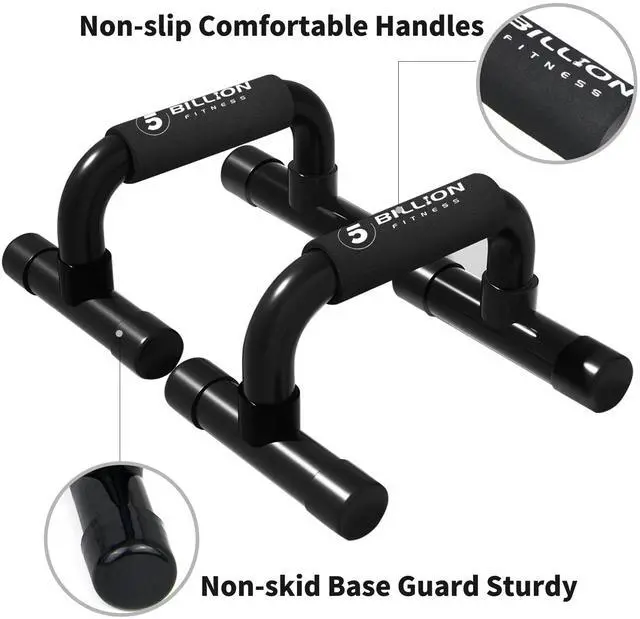 Alt view image 3 of 7 - Push Up Bars for Home Workout, Non-Slip Pushup Handles for Strength Training, Wrist Protection Calisthenics Equipment, Portable Push Up Stands, Support Up to 330 lbs