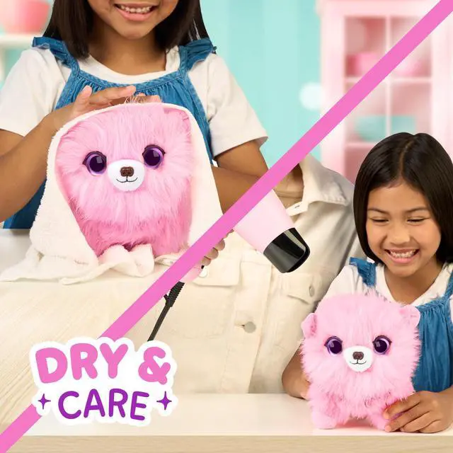 Alt view image 2 of 7 - Pink Surprise Pet, Mystery Plush Toys, Stuffed Animals, Wash to Reveal 1 of 3 Rescue Surprise Toy Pets: Puppy, Bunny, or Kitty - Includes 8.7" Deluxe Carrier - Styles May Vary