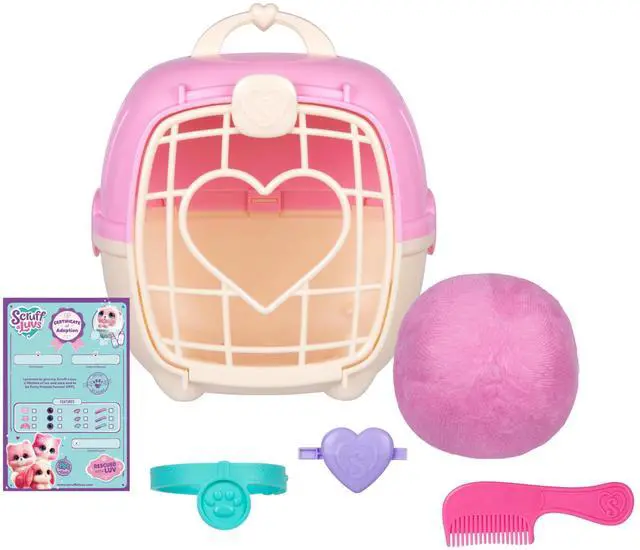 Alt view image 7 of 7 - Pink Surprise Pet, Mystery Plush Toys, Stuffed Animals, Wash to Reveal 1 of 3 Rescue Surprise Toy Pets: Puppy, Bunny, or Kitty - Includes 8.7" Deluxe Carrier - Styles May Vary