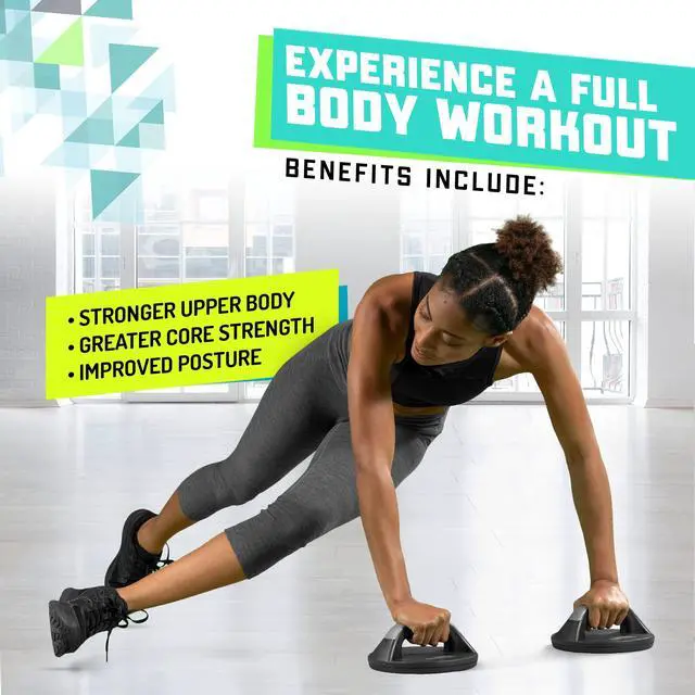 Alt view image 3 of 7 - Push Up Bars - You Will Feel Less Wrist Pain Than When Doing Normal Pushups. Very Sturdy and Wont Slide Around