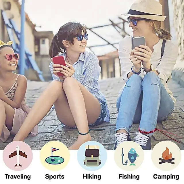 Alt view image 5 of 6 - 12 Pack Mosquito Repellent Bracelets, Individually Wrapped PU Leather Insect & Bug Repellent Wrist Bands for Kids & Adults Outdoor Camping Fishing Traveling