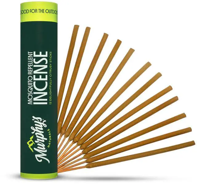 Main image of Mosquito Repellent Incense Sticks, 12 Count, Bug Repellent with Citronella for Patio & Camping, 2.5+ Hours per Stick