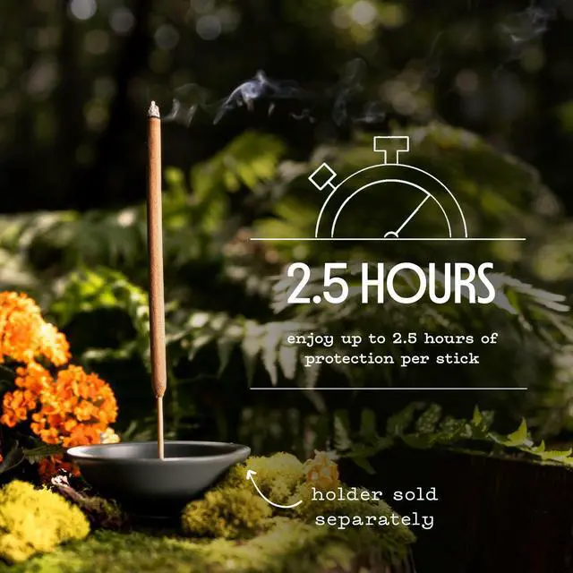 Alt view image 3 of 7 - Mosquito Repellent Incense Sticks, 12 Count, Bug Repellent with Citronella for Patio & Camping, 2.5+ Hours per Stick