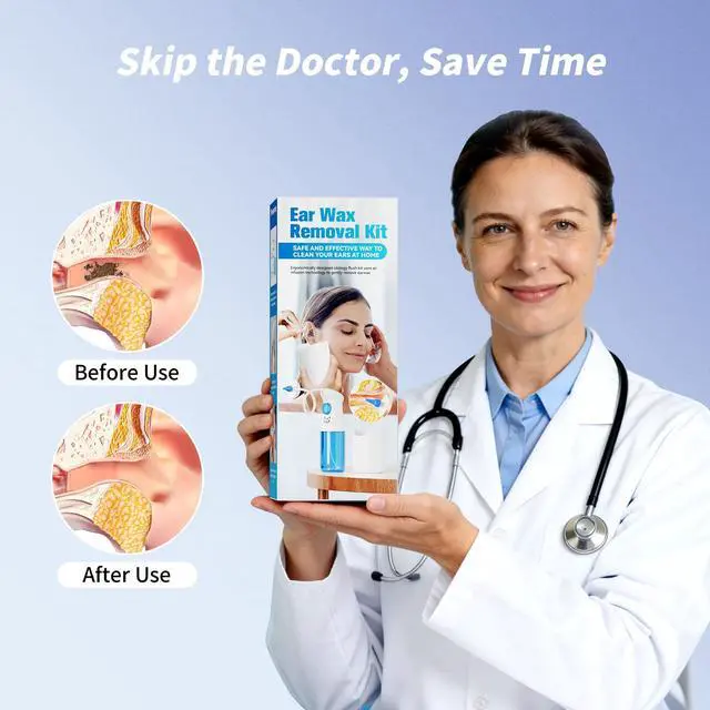 Alt view image 2 of 5 - Ear Wax Removal Kit, Ear Wax Removal for Home Use, Gentle and Effective Ear Cleaner, Easy to Use Ear Cleaning Kit, Ear Flushing Kit for Adults