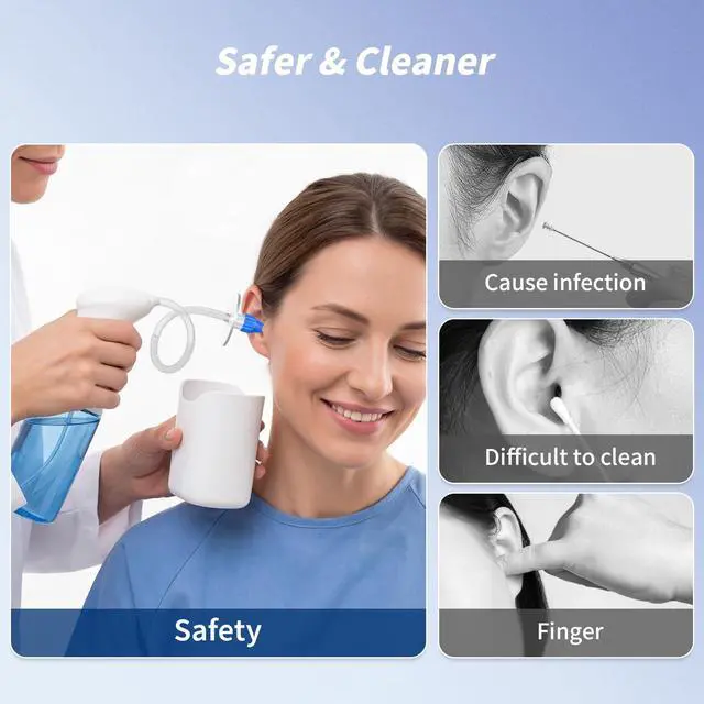Alt view image 4 of 5 - Ear Wax Removal Kit, Ear Wax Removal for Home Use, Gentle and Effective Ear Cleaner, Easy to Use Ear Cleaning Kit, Ear Flushing Kit for Adults