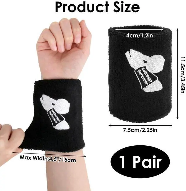 Alt view image 2 of 7 - Kettlebell Wrist Guards with Built-in PP Hard Plate for Impact Protection, Moisture-Wicking Cotton Sweatbands for Heavy Lifting & HIIT, Zero Setup Large Fit for Thicker Wrists & Users Over 220 lbs