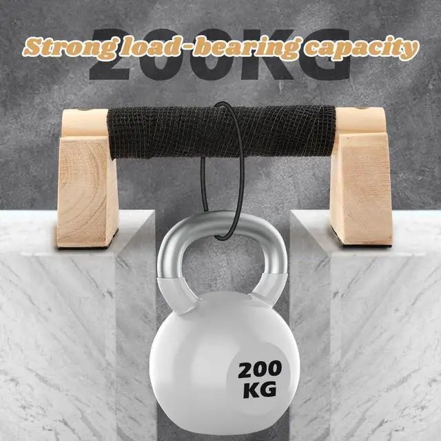 Alt view image 4 of 7 - Wooden Push Up Bars, Parallettes Bars for Calisthenics, Wood Calisthenics Equipment for Handstand Training, Push Up Handles for Floor Exercise Home Workout for Men Women(COLOR:wood)