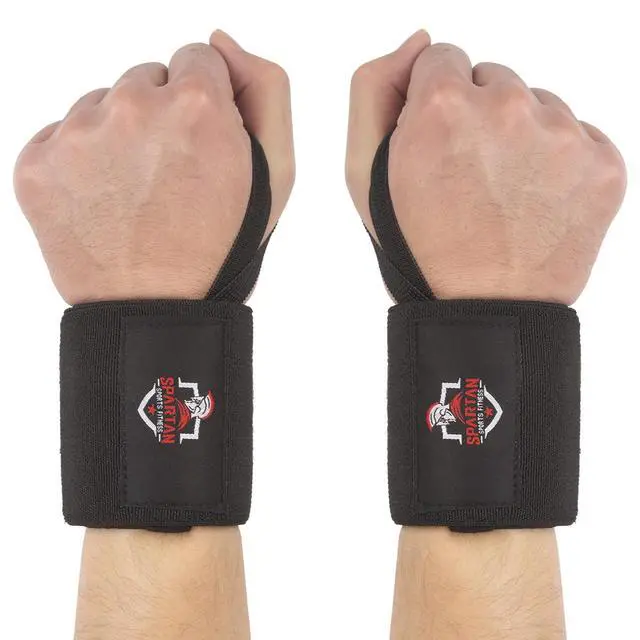 Alt view image 6 of 7 - Wrist Wraps for Weightlifting 18 Inch, Heavy Duty Wrist Support with Thumb Loop, Premium Lifting Wraps for Powerlifting, Crossfit, Bench Press, Strength Training - Men & Women