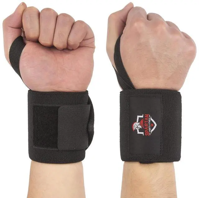 Alt view image 5 of 7 - Wrist Wraps for Weightlifting 18 Inch, Heavy Duty Wrist Support with Thumb Loop, Premium Lifting Wraps for Powerlifting, Crossfit, Bench Press, Strength Training - Men & Women
