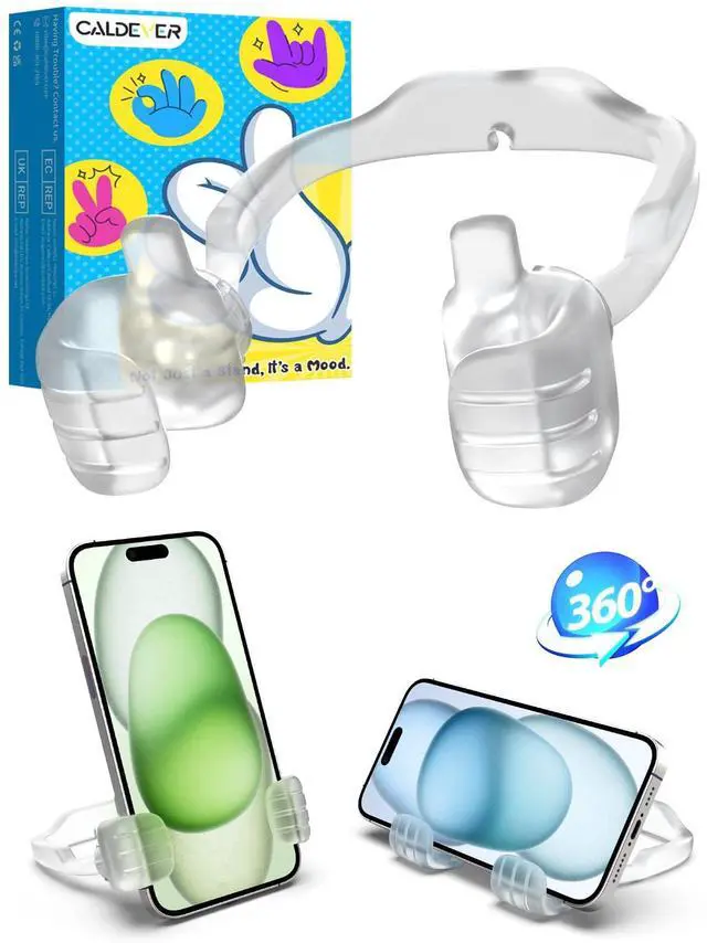 Main image of Mom Gift for Mothers Day Thumbs Up Lazy Phone Stand: Gifts for Teens Boys Girls Cell Phone Holder for Desk Birthday Gifts for Grandma Nana Women Wife Men Adults from Son Daughter