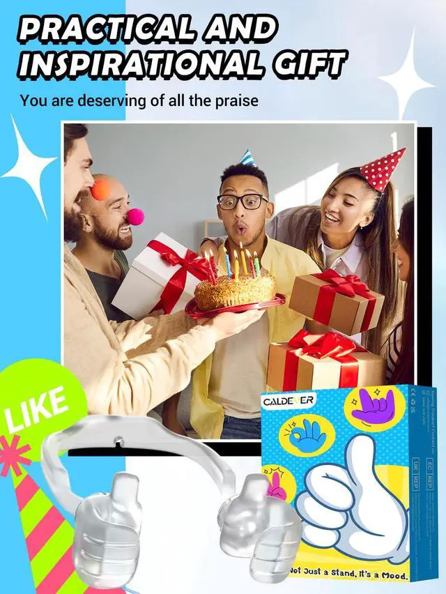 Alt view image 3 of 7 - Mom Gift for Mothers Day Thumbs Up Lazy Phone Stand: Gifts for Teens Boys Girls Cell Phone Holder for Desk Birthday Gifts for Grandma Nana Women Wife Men Adults from Son Daughter